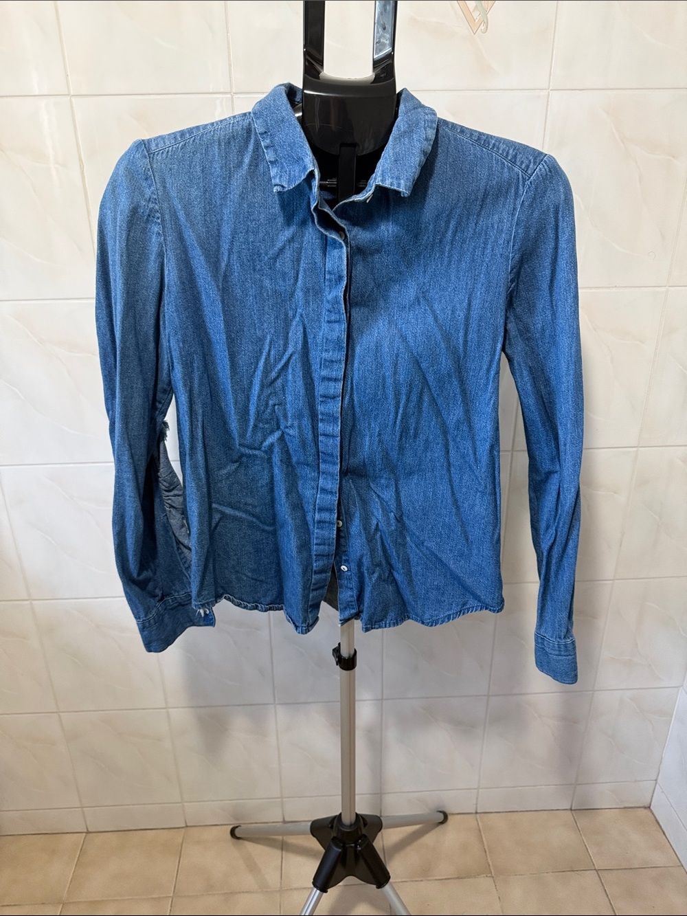 Women’s Denim Button-Down Shirt - Blue